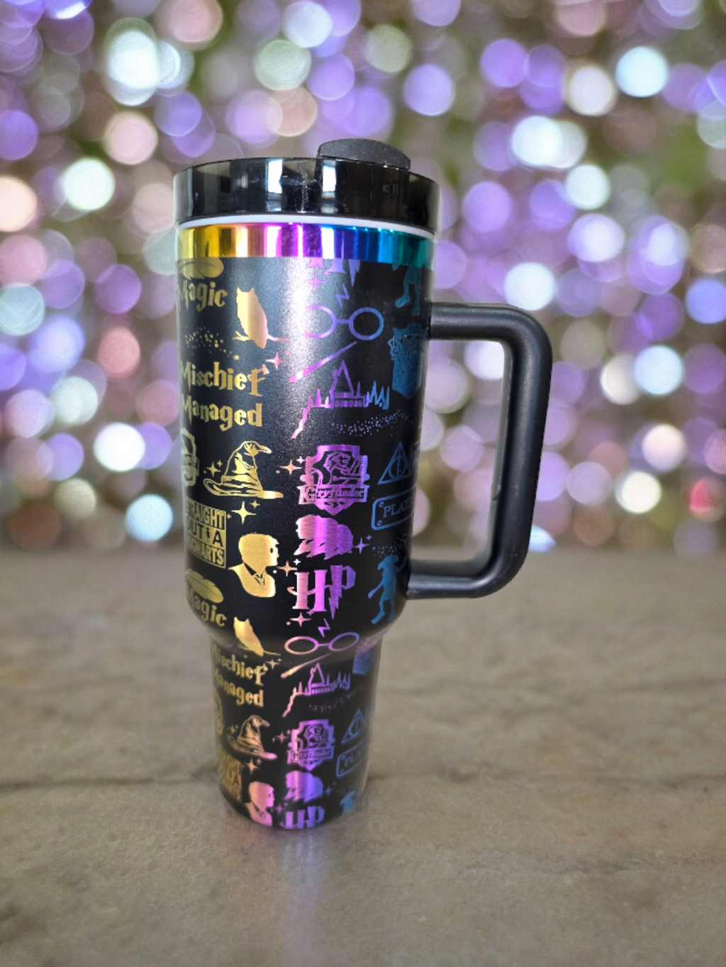 Harry Potter Wizard Seamless Tumbler 30oz/40oz Laser Engraved, Harry Potter Tumbler, HP30