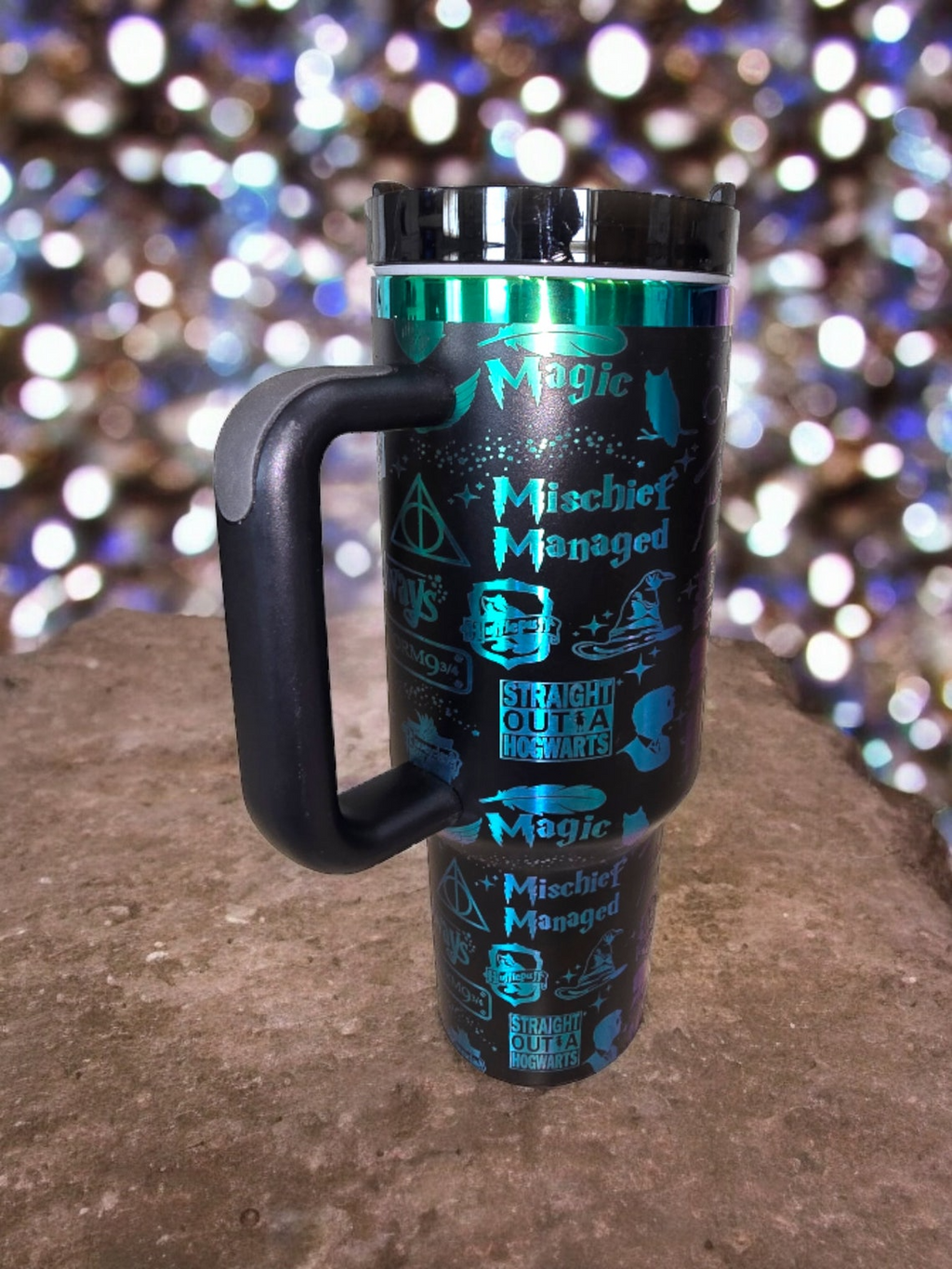 Harry Potter Wizard Seamless Tumbler 30oz/40oz Laser Engraved, Harry Potter Tumbler, HP30