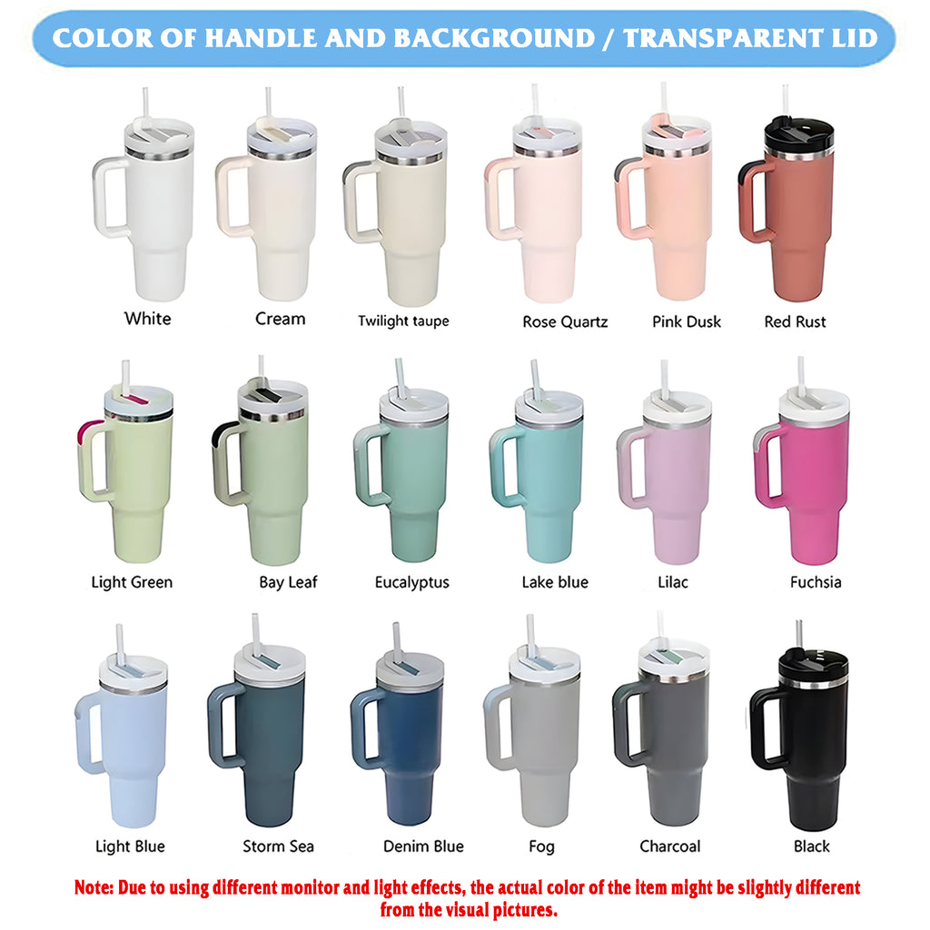 Lid Tumbler with Handle, Lid Tumbler 30oz/40oz Full Color