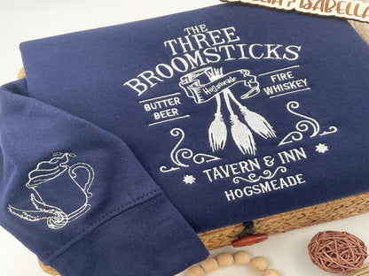 Harry Potter Three Broomsticks Sweatshirt, Hogsmeade Tavern Vintage Hoodie, Butter Beer Wizard Aesthetic Shirt, Potter Fan Gift EGG29