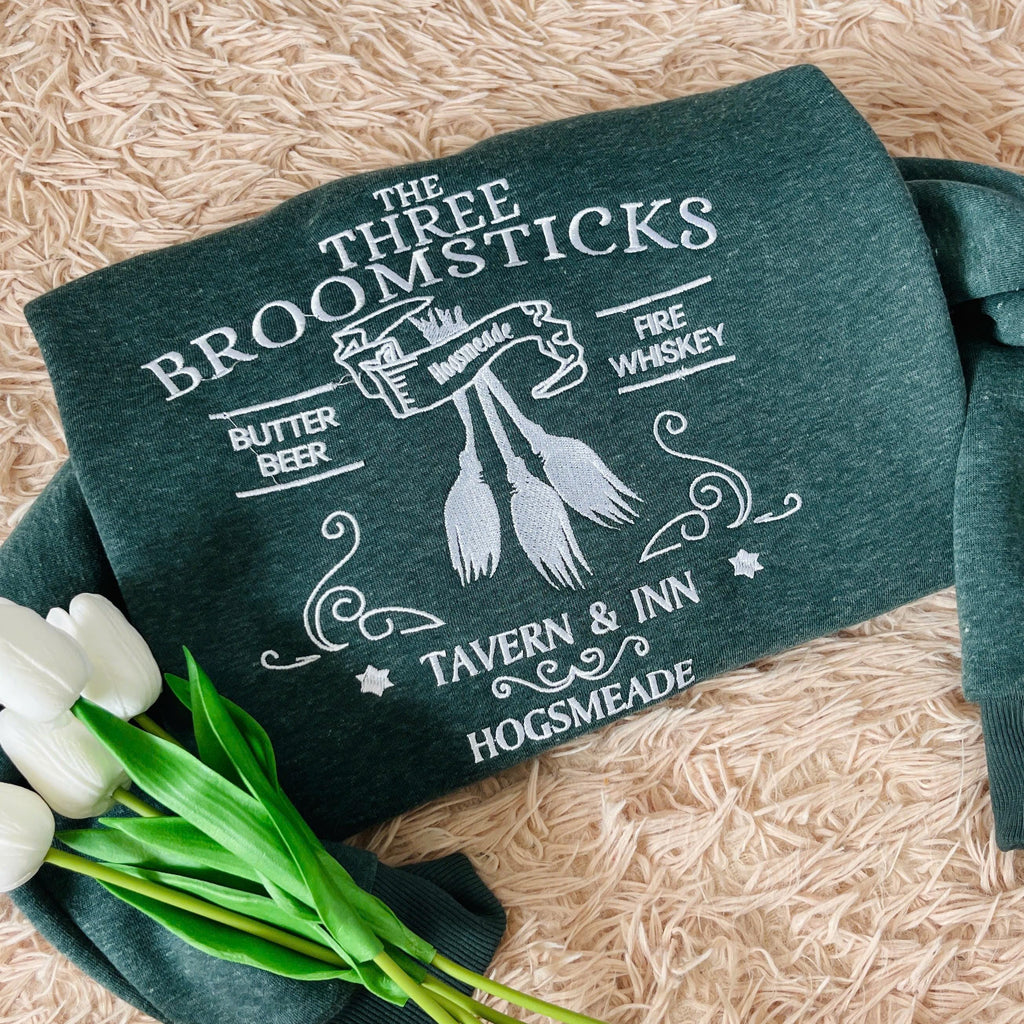 Harry Potter Three Broomsticks Sweatshirt, Hogsmeade Tavern Vintage Hoodie, Butter Beer Wizard Aesthetic Shirt, Potter Fan Gift EGG29