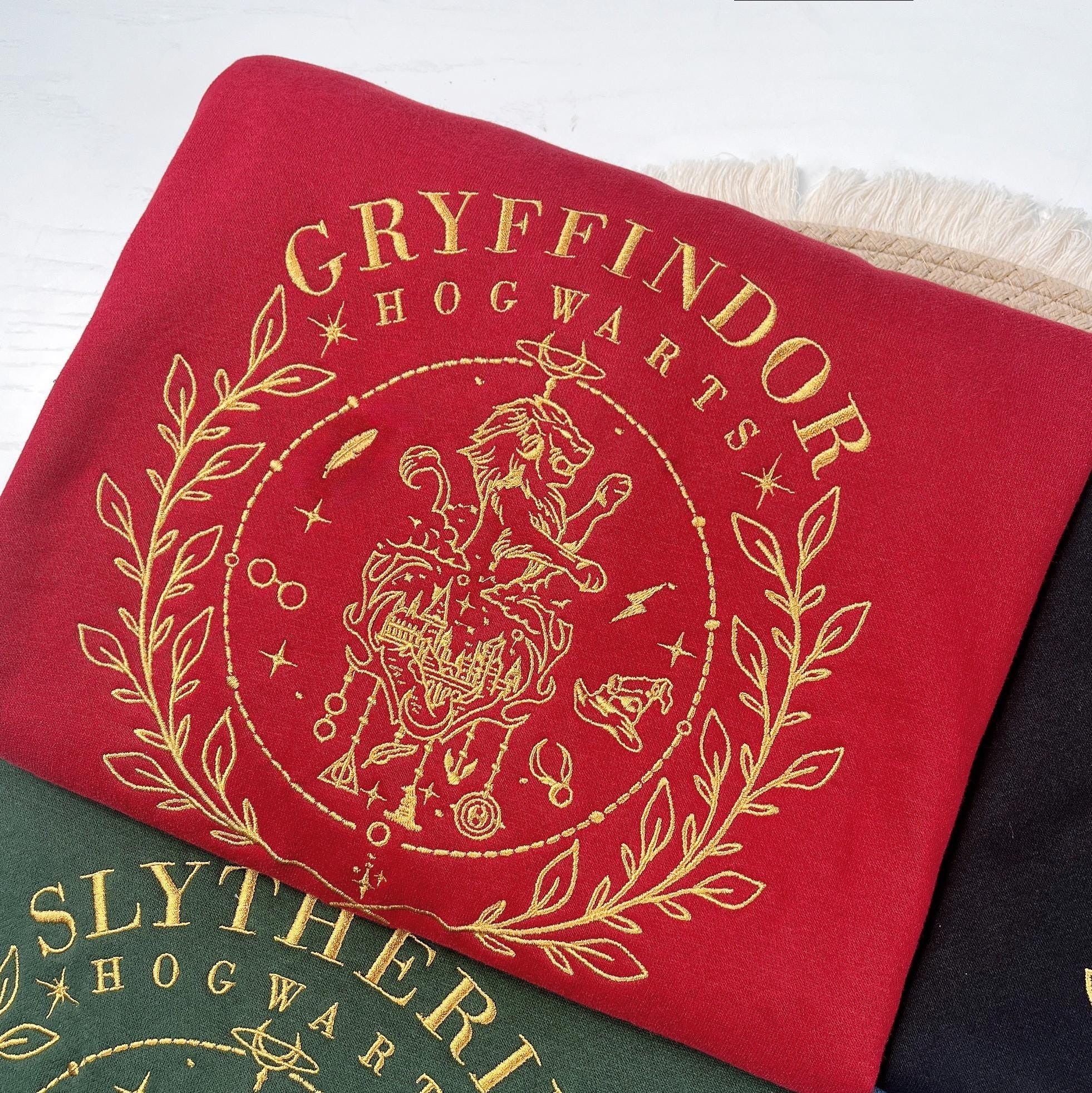 Wizard School House Embroidered Sweatshirt, HGWS Magic School Inspirational Hoodie, HGWS Vacation Tee, Potterhead Fan Shirt, Bookish gift EGG30