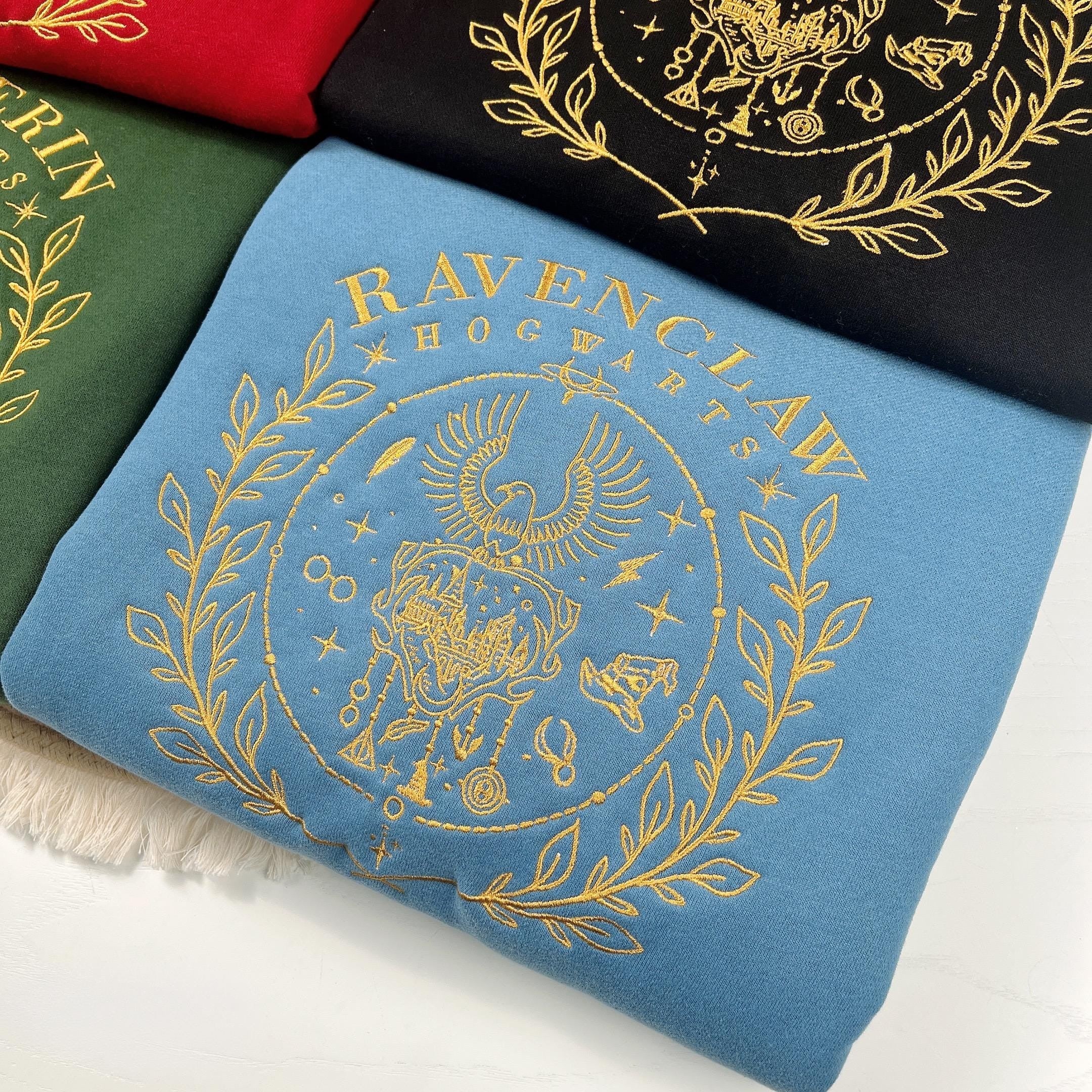 Wizard School House Embroidered Sweatshirt, HGWS Magic School Inspirational Hoodie, HGWS Vacation Tee, Potterhead Fan Shirt, Bookish gift EGG30