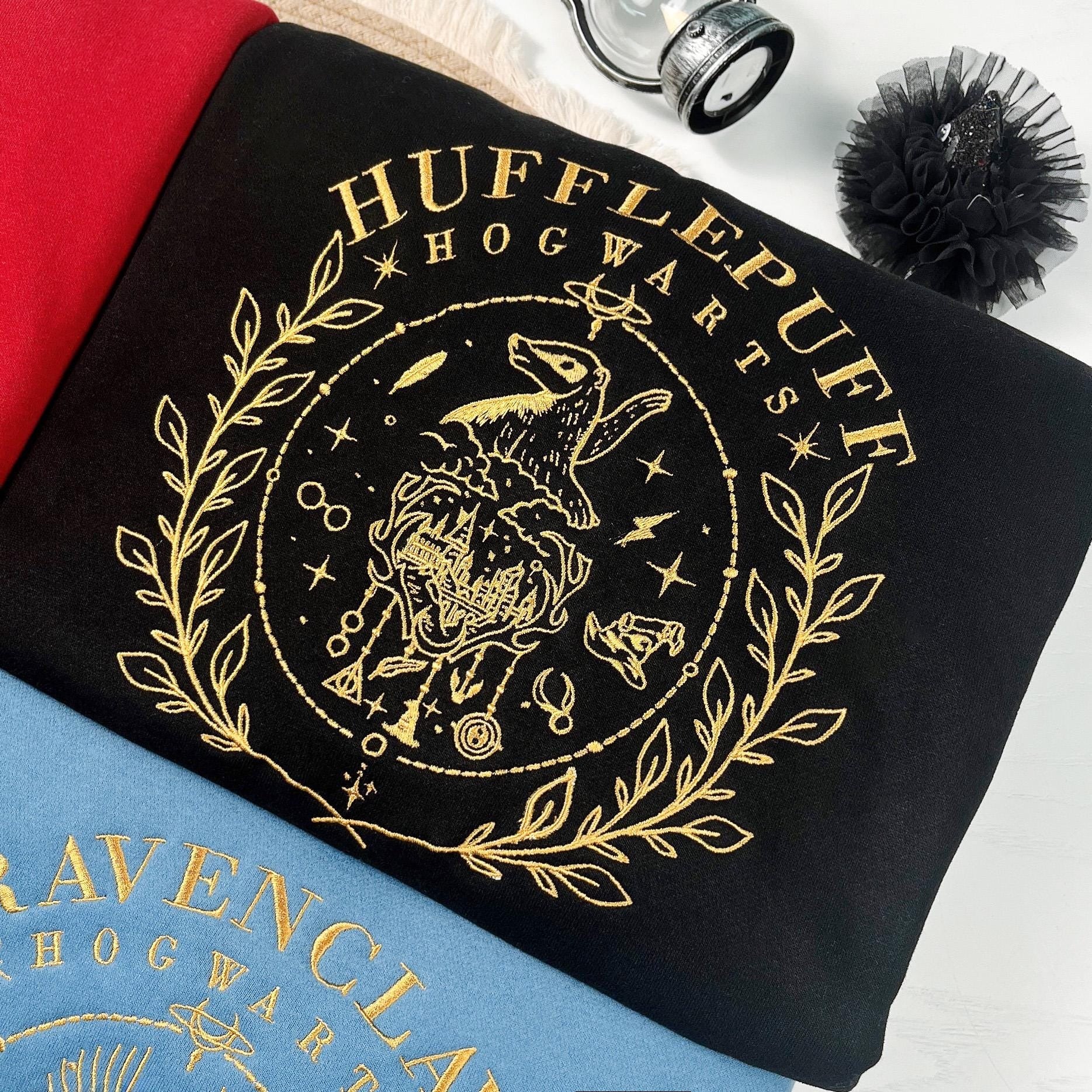 Wizard School House Embroidered Sweatshirt, HGWS Magic School Inspirational Hoodie, HGWS Vacation Tee, Potterhead Fan Shirt, Bookish gift EGG30