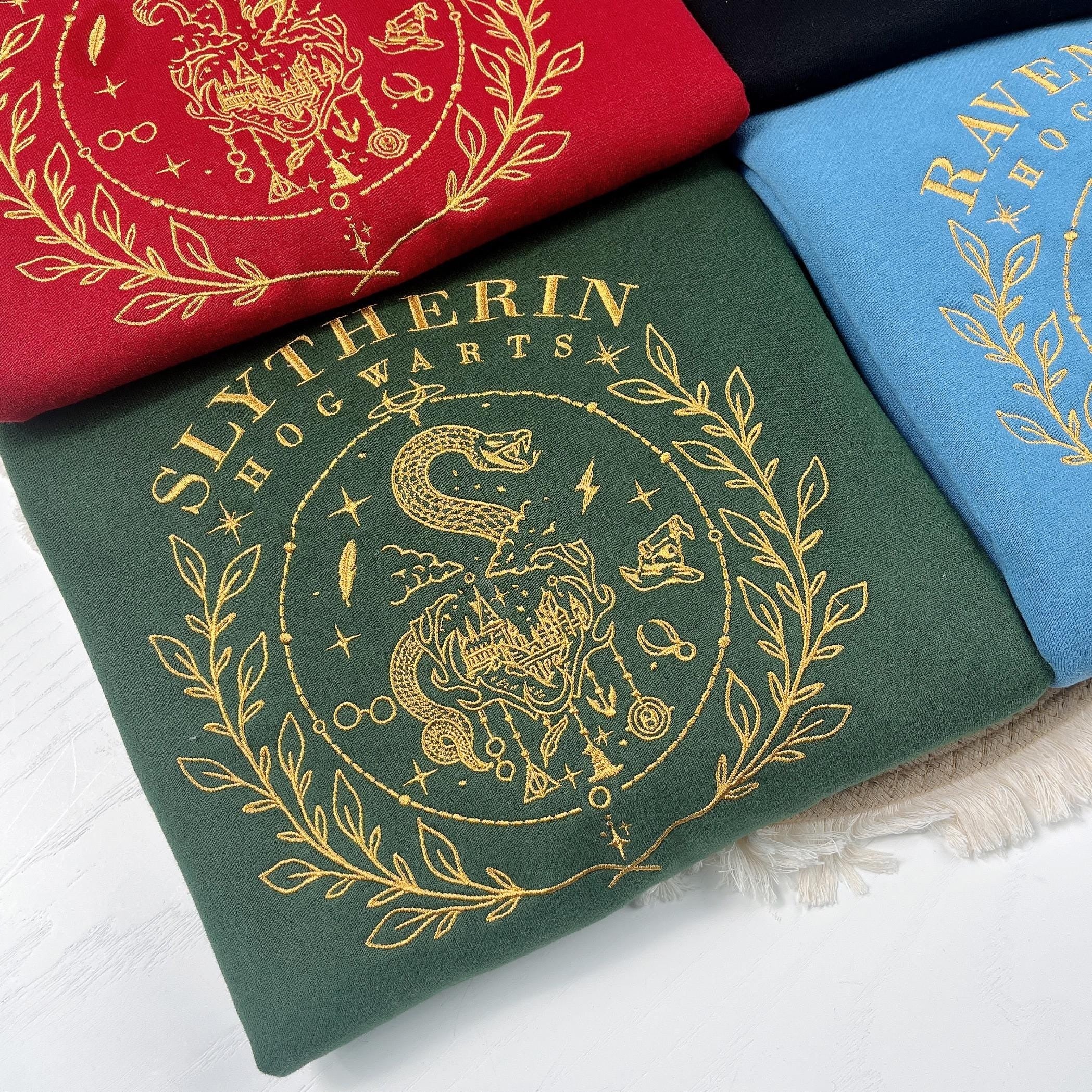 Wizard School House Embroidered Sweatshirt, HGWS Magic School Inspirational Hoodie, HGWS Vacation Tee, Potterhead Fan Shirt, Bookish gift EGG30