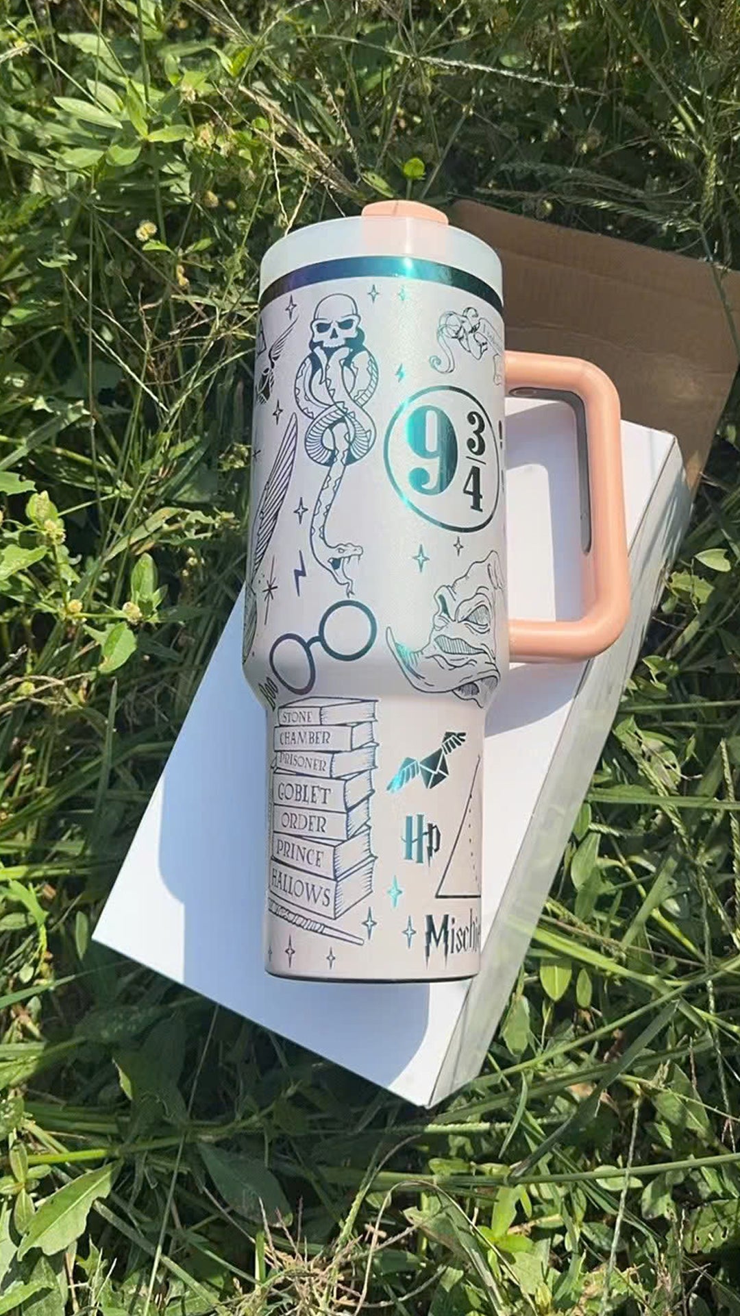 Harry Potter Tumbler 30oz/40oz Laser Engraving, Hogwarts House Tumbler, Tumbler Gift, HP22