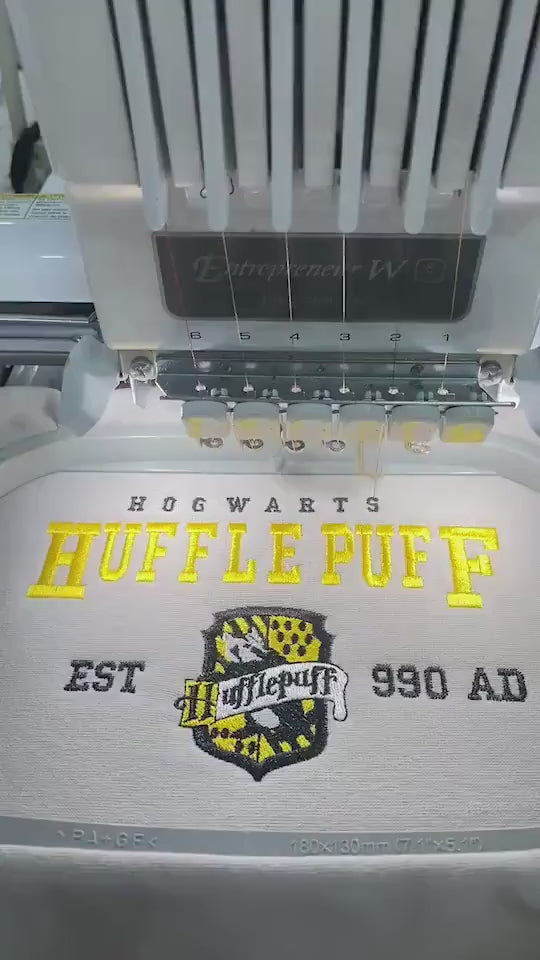 Embroidered Hogwarts Houses Sweatshirt, Embroidery Shirt Magic Wizard, EGG12