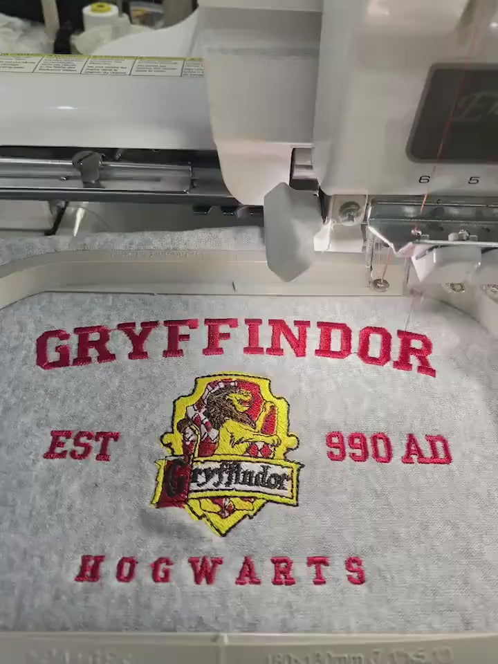 Hog.warts Embroidered Sweatshirts, Embroidered Wizard Sweatshirt, Bookish Gift, EGG05